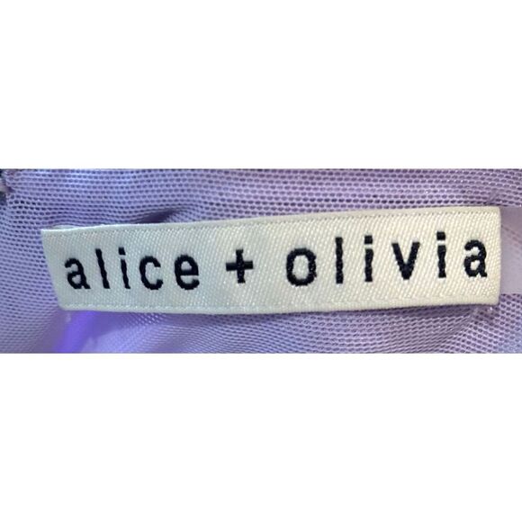 alice + olivia womens  Havana Mini Dress in Purple NWOT Size 6 - Picture 6 of 7